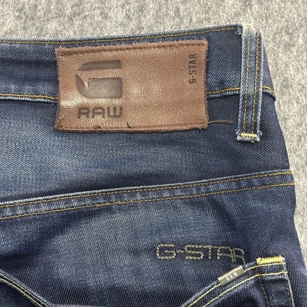 G-Star Raw 3301 Straight Jeans Men's Denim Blue Button Fly - Size 32x32